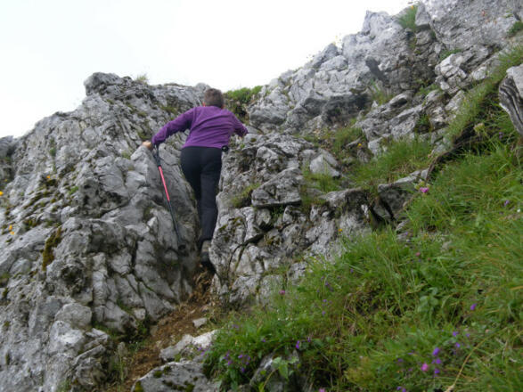 Abkürzung über Gipfelrinne