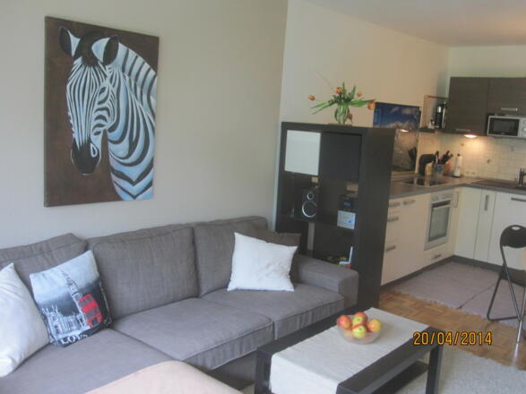 Wohnzimmeransicht Ferienwohnung Breuer