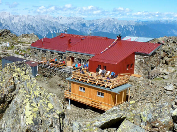 Glungezerhütte auf 2610m