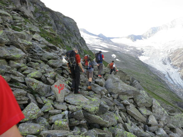 Abzweigung Richtung Berliner Spitze