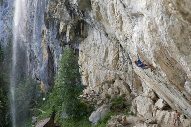 Going_Klettergarten Schleierwasserfall_Klettern_Wider Kaiser