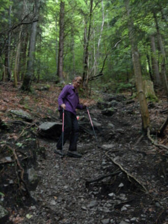 Abstieg in den Hauergraben