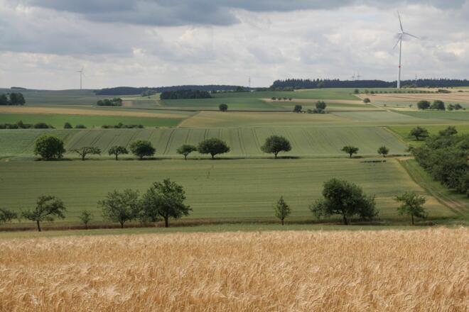Blick über die Fränkische Platte