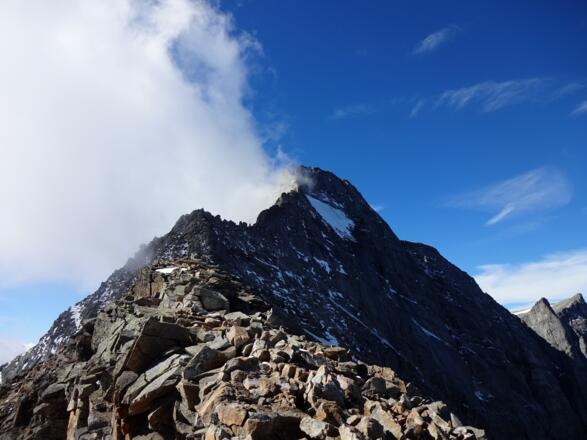 Am flachen Teil des Grates