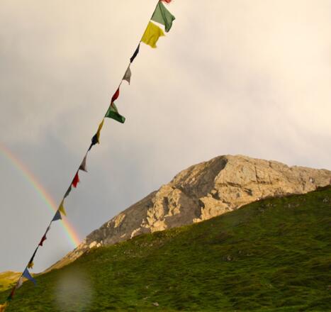 Blick von der Pfeishütte auf die Rumerspitze