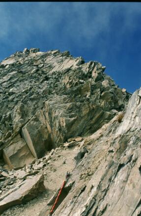 Kendlgrat, seilversicherter Pfad zum Vorderen Kendlspitz