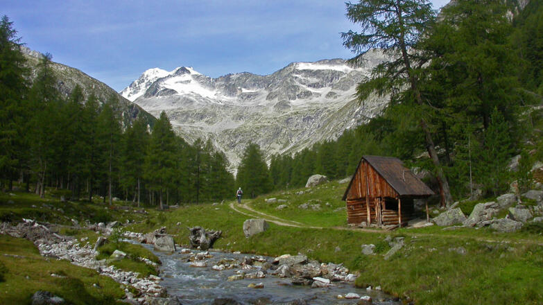 Der Fahrweg wird flacher