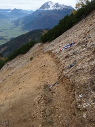 neuer Weg über die 2. Riese