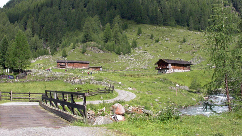 Brücke über die Schwarzach und Patscher Alm