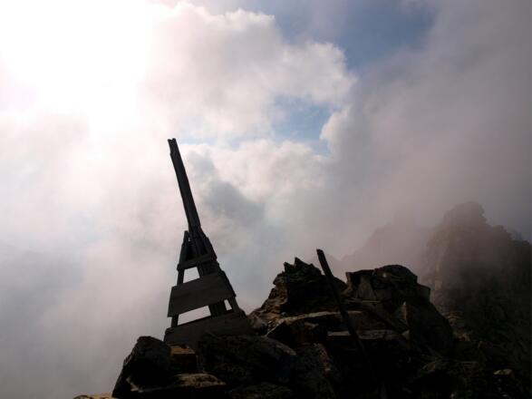 Gipfelpyramide Stangenspitze 3225 m
