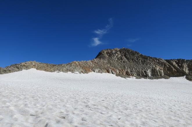 Der Aufstieg zum Rechten Fernerkogel ist leider sehr brüchig.