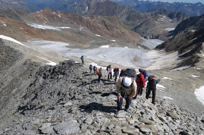 Das Gratstück von oben.