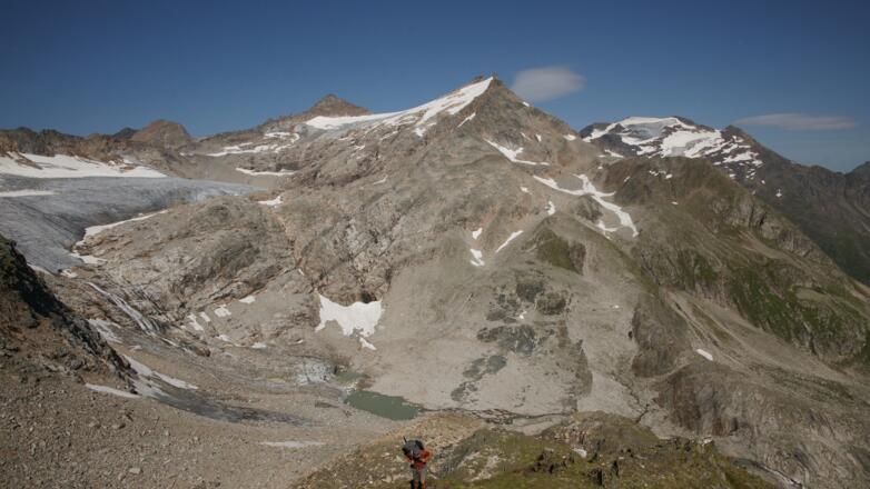 Talschluss Rauris Hoher Sonnblick Ochsenkarkees Stand August 2017