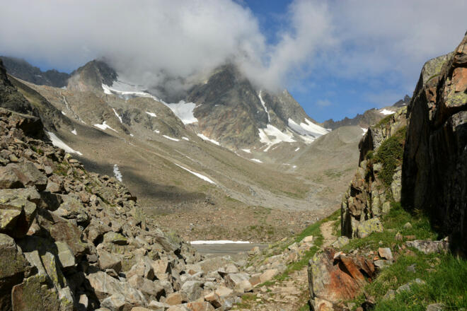 Rückblick zur Wazespitze