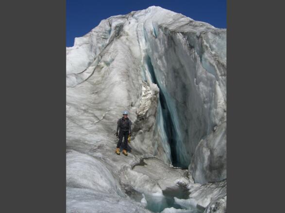 Auf dem Gletscher - Eindrucksvolle Gletscherspalten