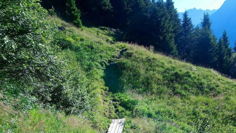 Auf dem Weg zum Gruesee