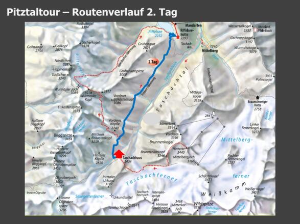 Pitztaltour 2. Tag - eine Übersicht