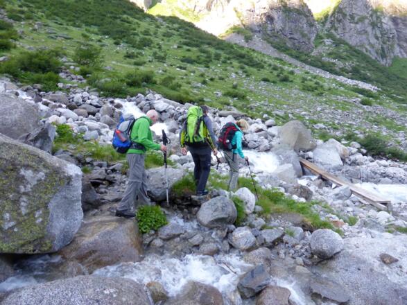 Der Aufstieg zur Mörchnerscharte beginnt