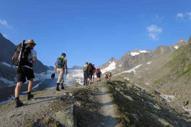 Später rückt der Alpeiner Ferner ins Blickfeld.