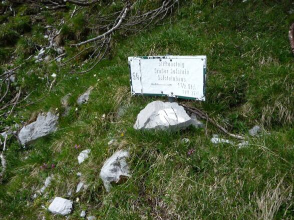 Abzweig zum Stiftensteig