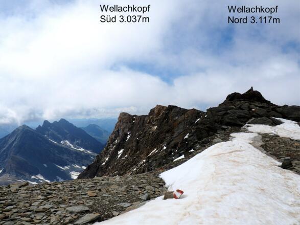 Wellachköpfe mit Abbruchkante nach Osten