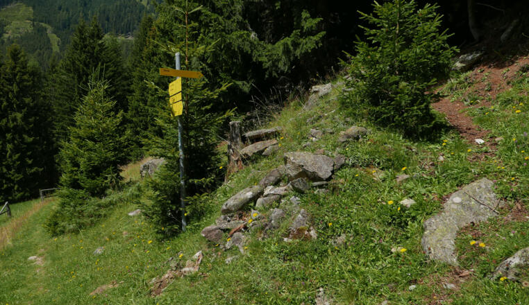 An der Abzweigung zum Trojertal