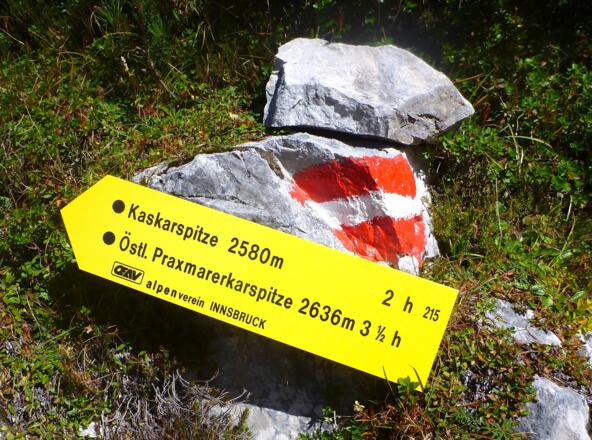 Wegabzweig ins Kaskar