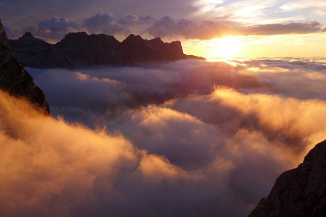 Abendstimmung auf der Welser Hütte