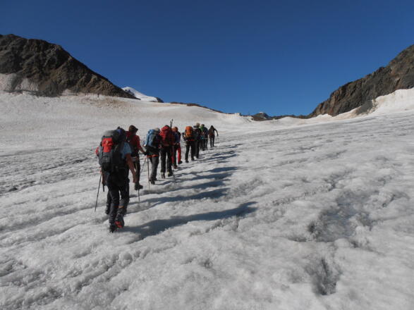 Kurz vor dem Mittelbergjoch.