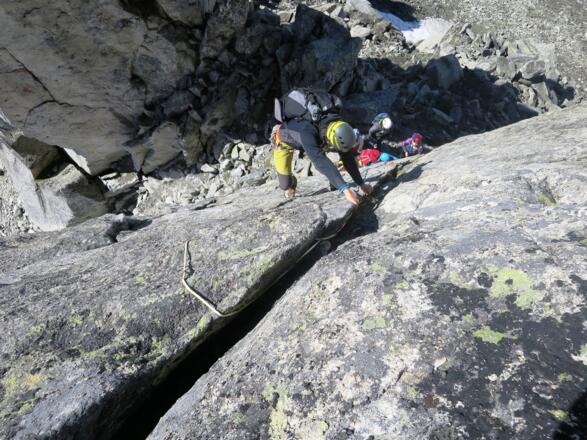 ... gute Griffe (UIAA 4+).