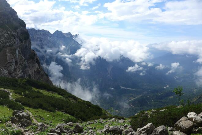 Blick hinab in die Hetzau