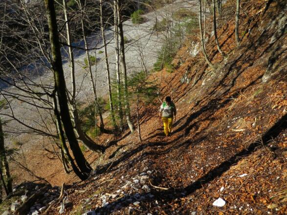 In weiten Serpentinen ...