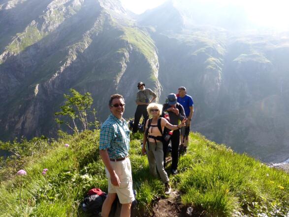 Rast am Aussichtsbalkon