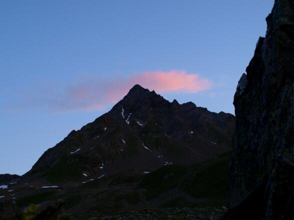 Sonnenaufgang am  SW-Gipfel