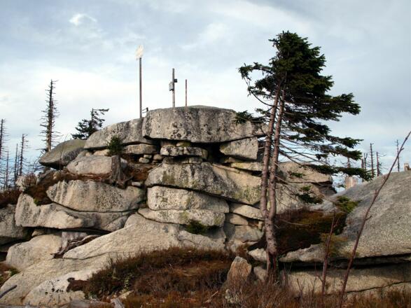 Gipfelfelsen vom Plöckenstein 1.379 m