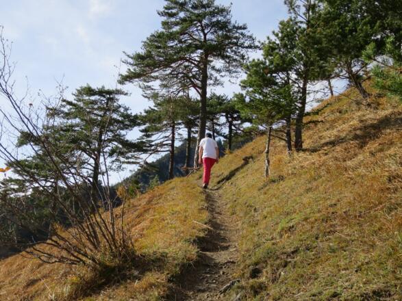 ... die Steigung ist ideal.