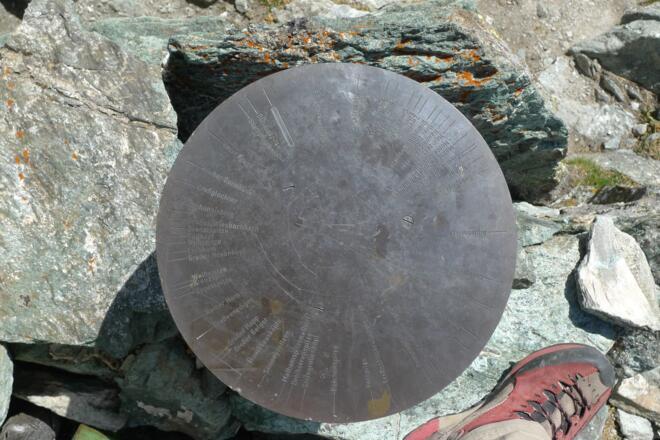 Orientierungshilfe am Gipfel