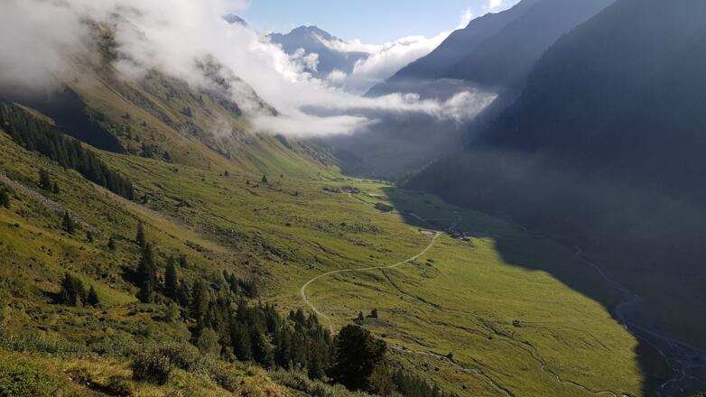 Blick zurück zum Startpunkt - Oberissalm