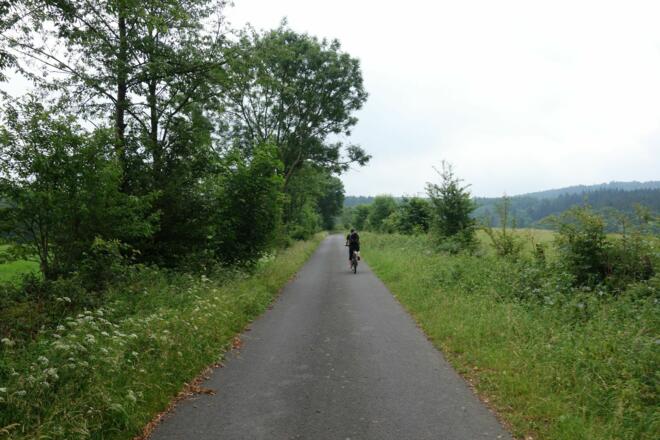 Hinter Hilders auf dem Weg zum Thüringer Rhönhaus