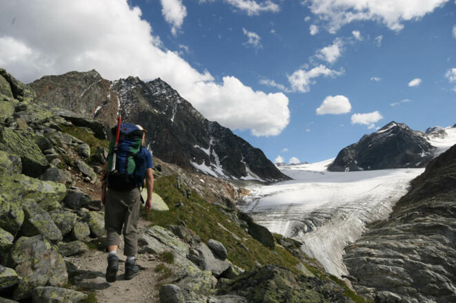 Hüttenzustieg mit Mittelbergferner