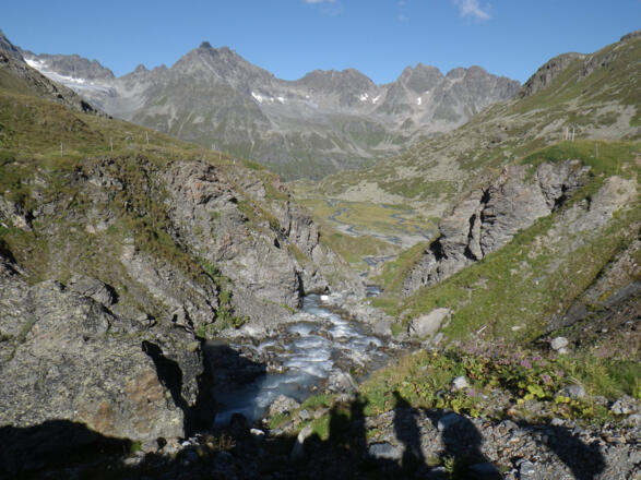 Blick zurück durch die Schlucht zum &quot;Breiten Wasser&quot;
