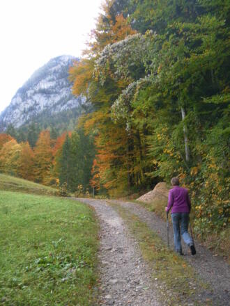 Start beim Alpenbad Unken