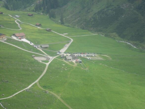 Start der Tour beim Parkplatz der Oberiss Hütte