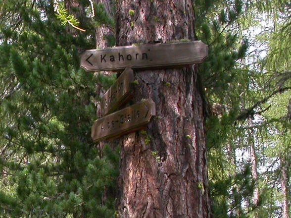 Wegweiser am Jägersteig