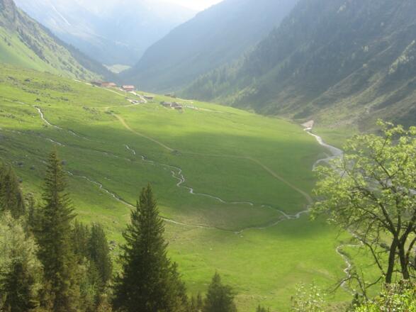 Blick zurück zu den Oberissalmen