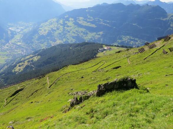 Aufstiegsweg zum Sennigrat