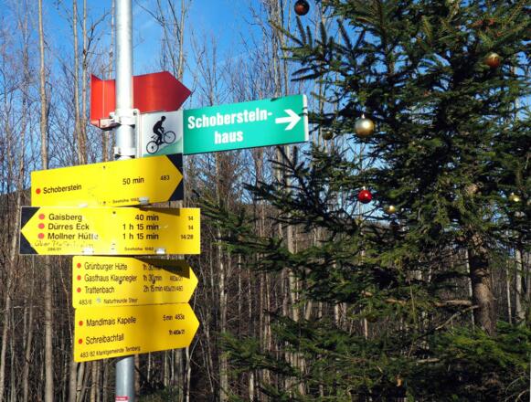 Wegkreuzung 1062m vor Pranzlgraben