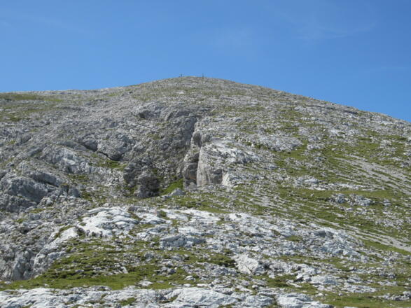 vom Ausstieg ist es nicht mehr weit auf den Gipfel