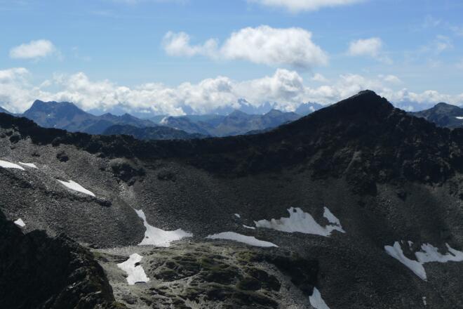 Blick vom Gipfel Richtung Süden
