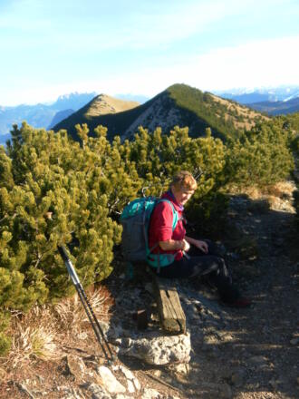 Gipfelbank, Feschjoch und Veitsberg